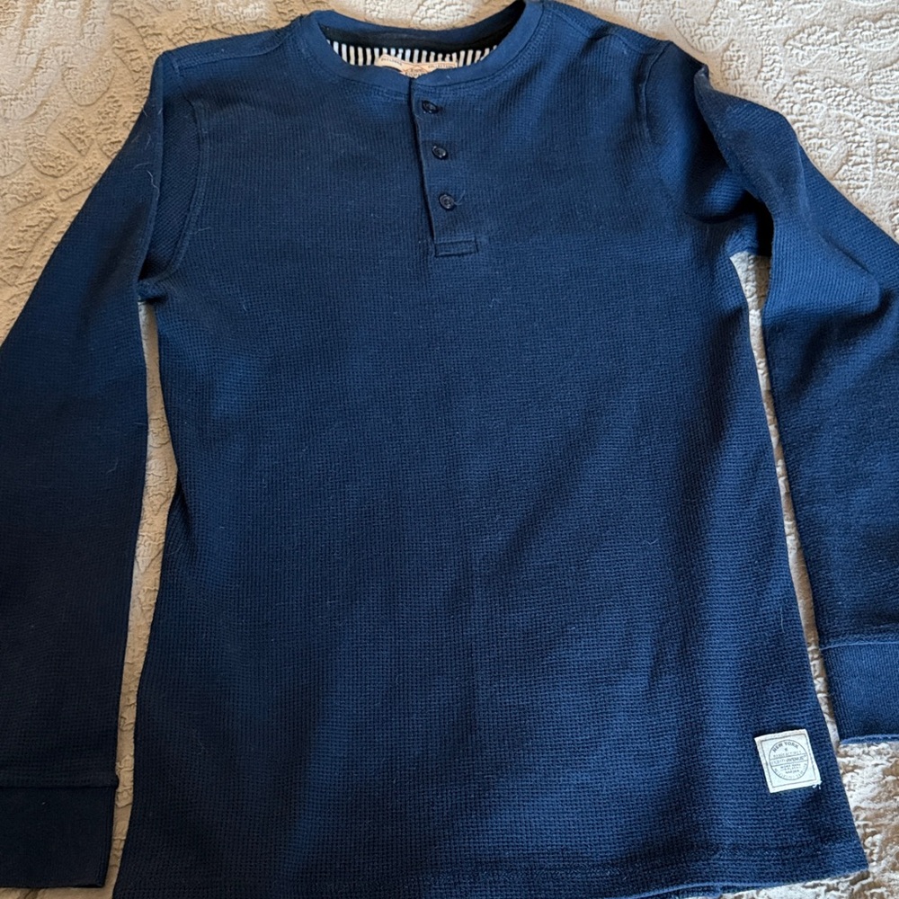 Navy Blue Long Sleeve Shirt